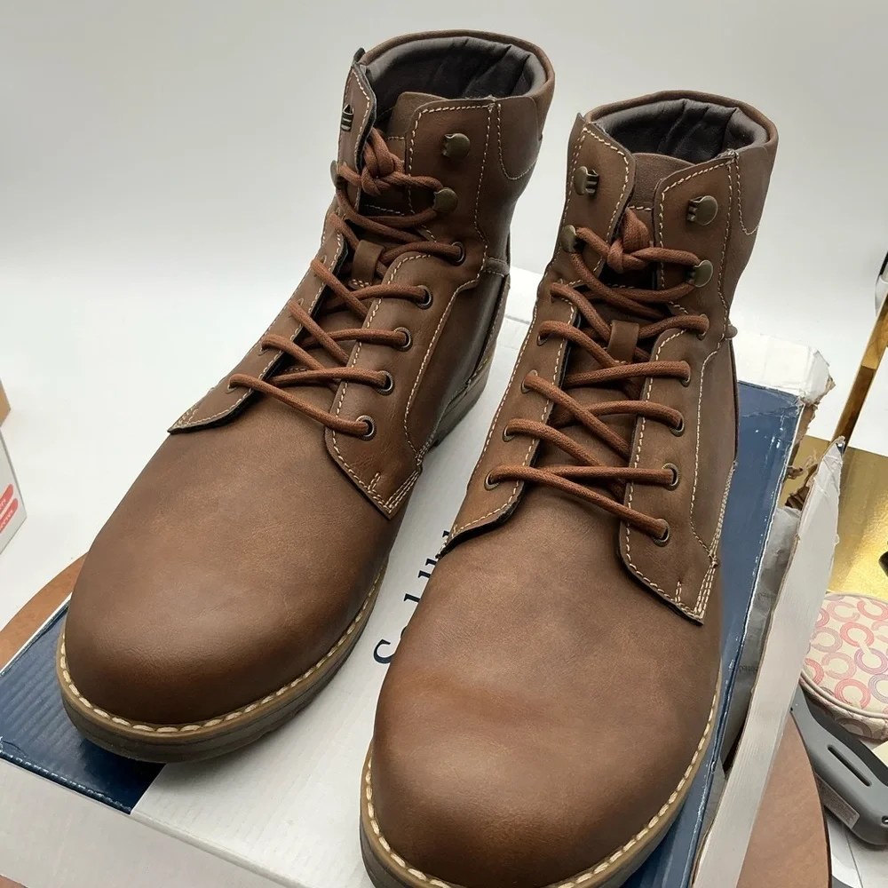 Saddlebred‎ Tan vegan Leather Boots size 13M
